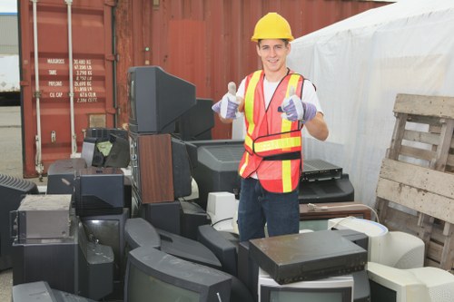 Professional team conducting office clearance in Manor Park