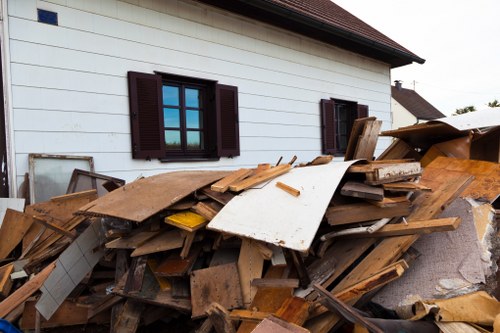 Manor Park homeowners organizing their garage